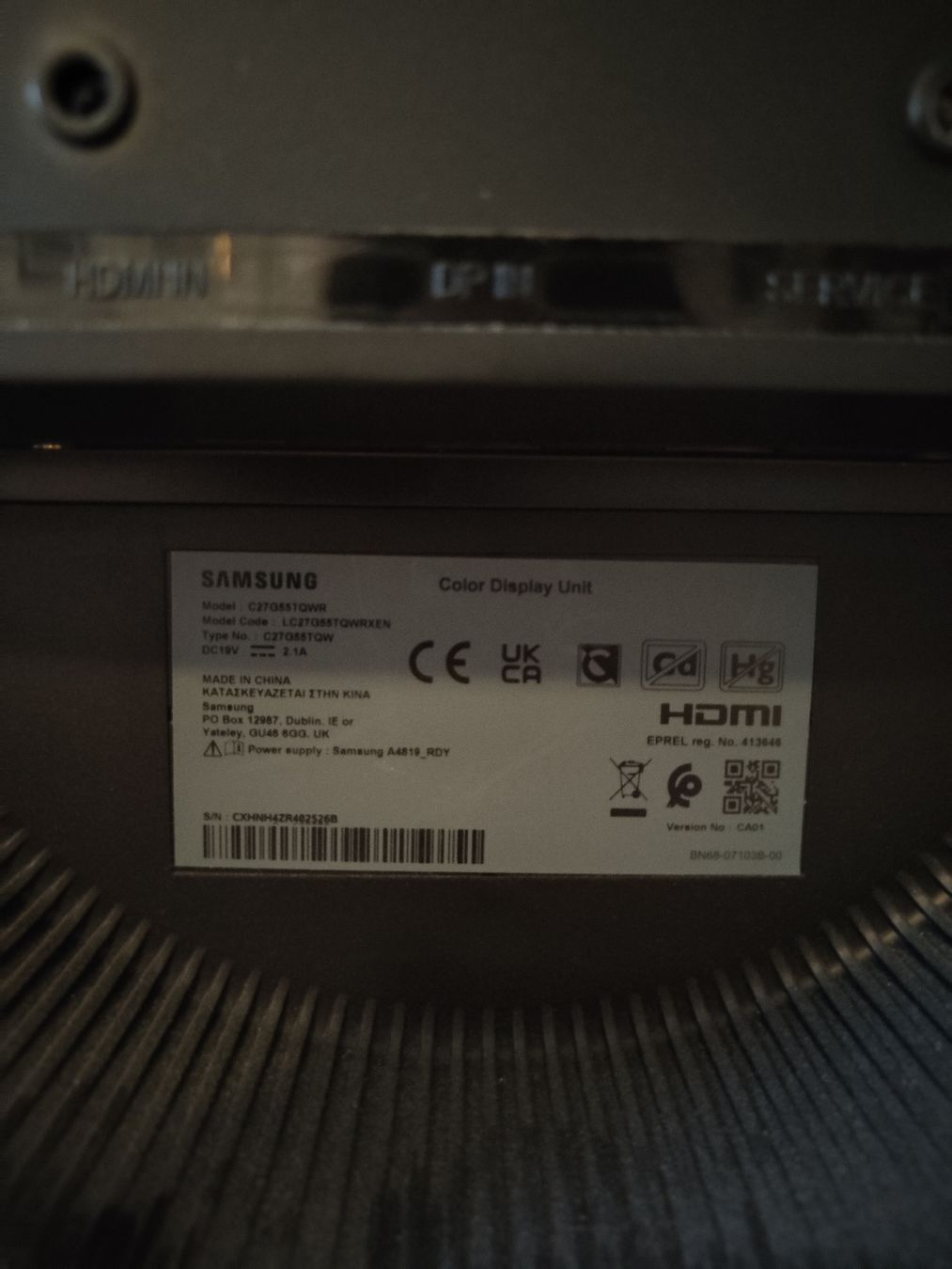 Monitor: Samsung Odyssey G5 Bildschirm  – Nuovo (secondo la descrizione) da thalwil venduto da Fixmars 2