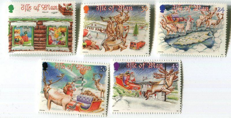 Tutti i francobolli: Briefmarken "Weihnachtsmann". Isle of Man. – Nuovo e nell'imballaggio originale da Basel venduto da Butsch5