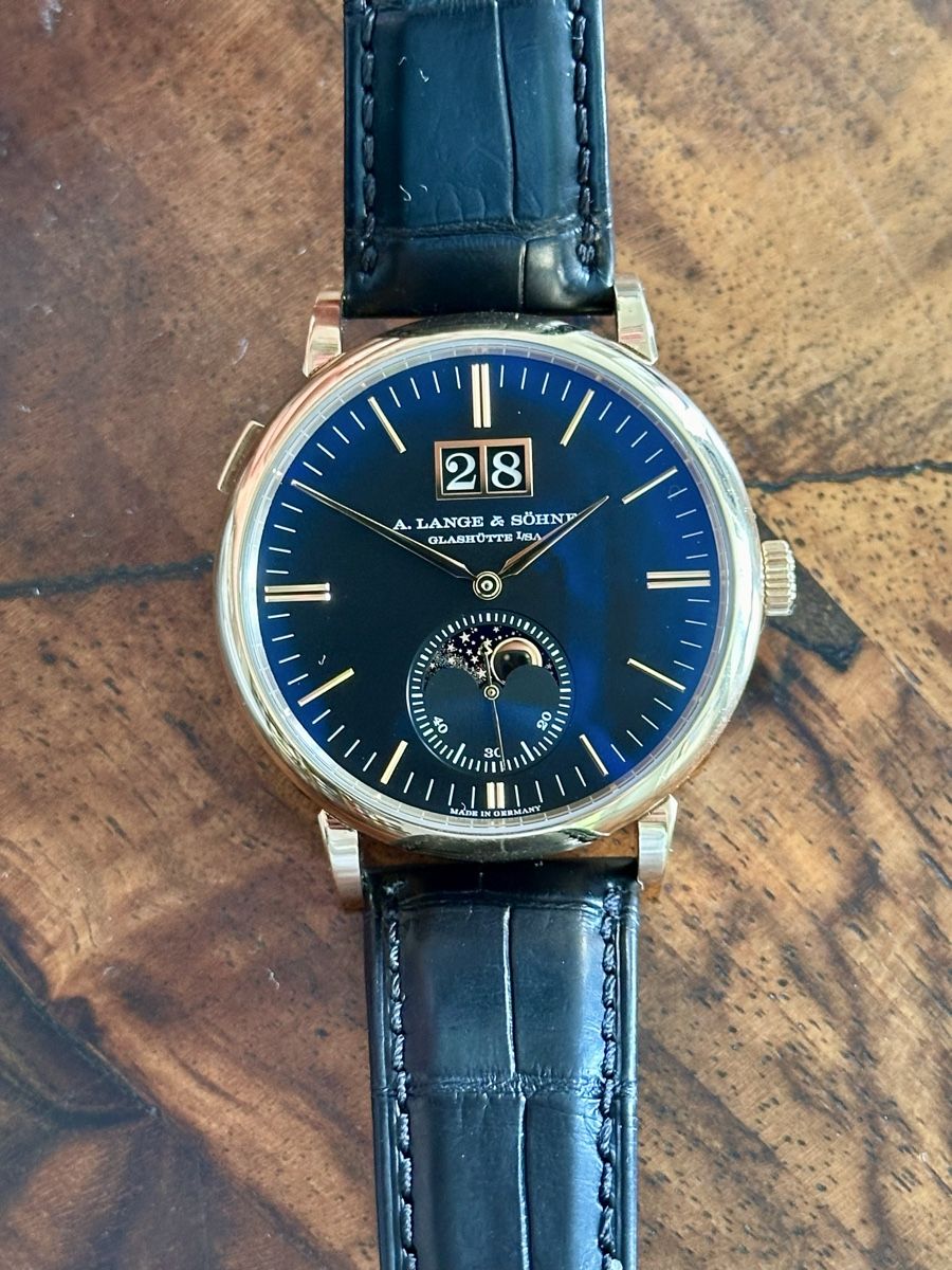 A. Lange & Söhne Uhren: A. Lange & Sohne Saxionia Moon Phase – Neu (gemäss Beschreibung) aus villiers von rob_f7yw 4