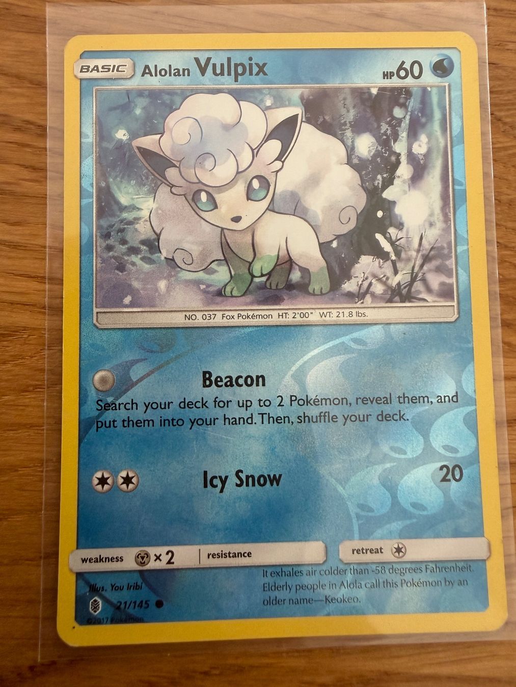 Pokémon Sammelbilder & Trading cards: Alolan Vulpix 21/145 – Gebraucht aus Amriswil von sim_nlb6