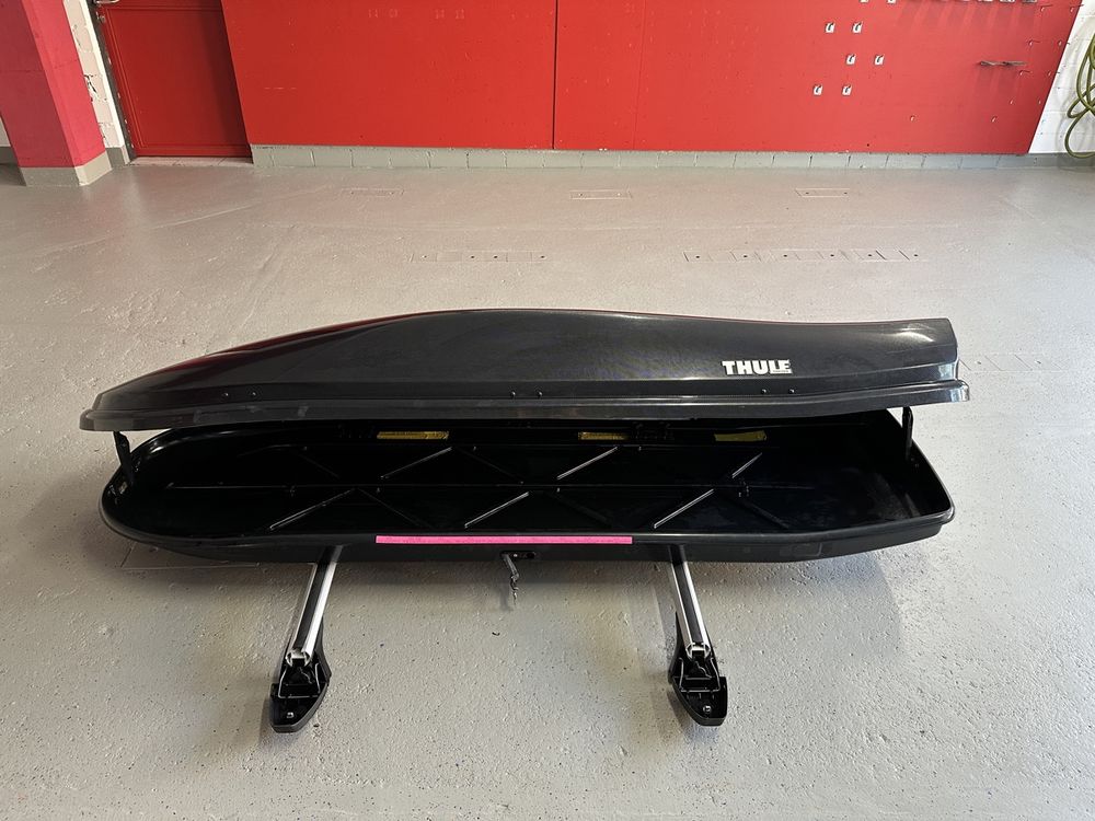 Thule Vision 650 Dachbox in Carbon Look inkl. Dachträger | Kaufen auf ...
