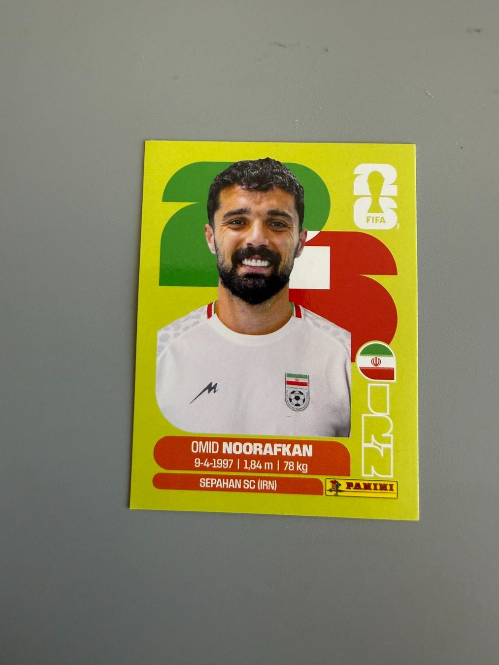Panini Carte collezionabili: Panini Omid Noorafkan IRN14 – Usato da Liebefeld venduto da Ronaldo-1996