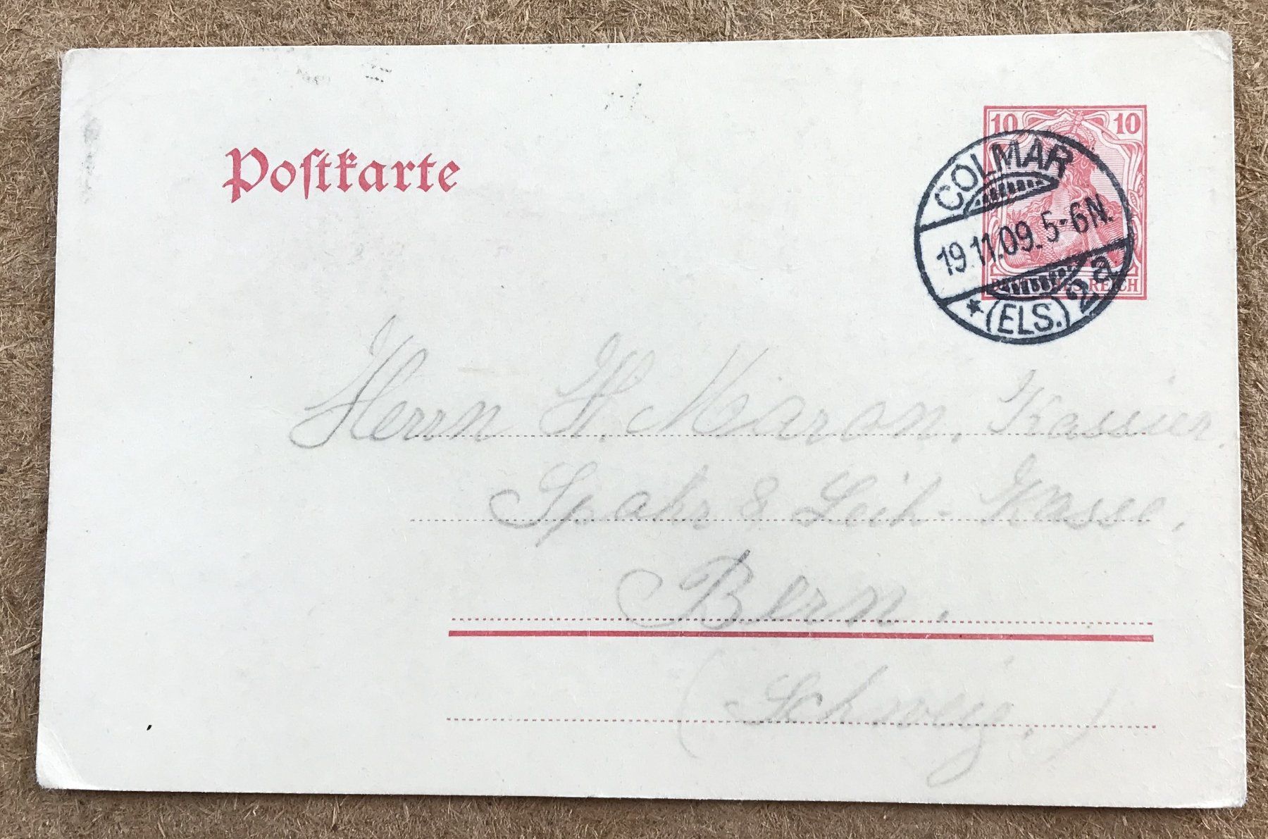 Tutti i francobolli: DEUTSCHES REICH POSTKARTE – Usato da Ostermundigen venduto da Kari1937