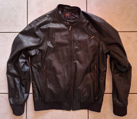 von Dutch Jacke Gr. 2XL, Kunstleder, schwarz