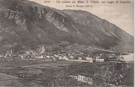 AK Riva San Vitale e Monte San Giorgio 1923, rara.