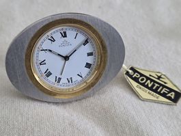 Vintage PONTIFA Reise-/Tischuhr Swiss Made