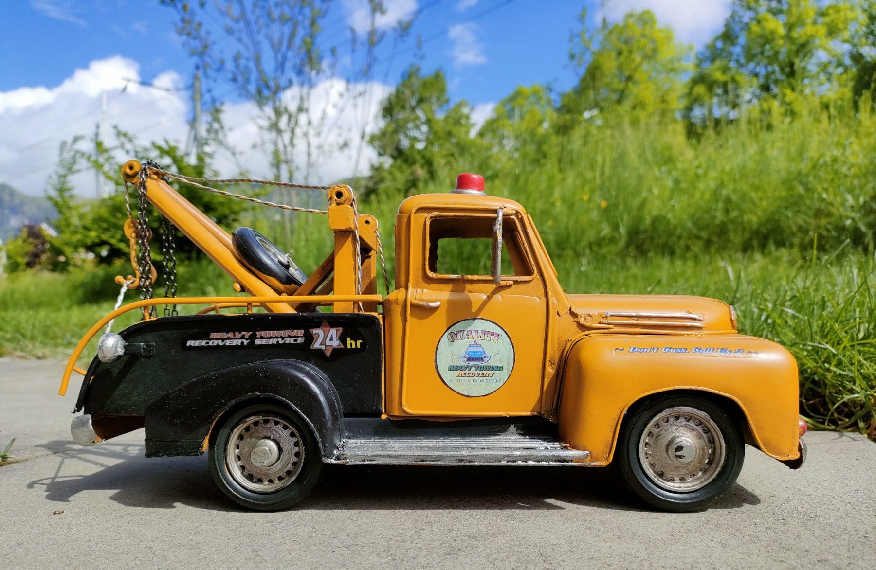 Kit di modellismo & Modellini statici: Unfall-Bergungstruck aus Blech – Nuovo (secondo la descrizione) da Langendorf venduto da Blechfahrzeuge 3