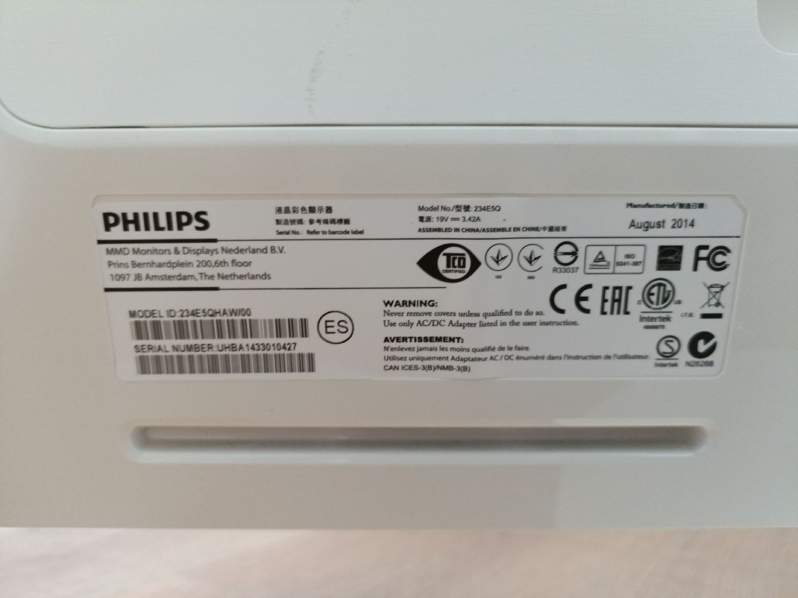 Philips Monitor: Philips Monitor 234E – Usato da Biel/Bienne venduto da fafbl_01 3