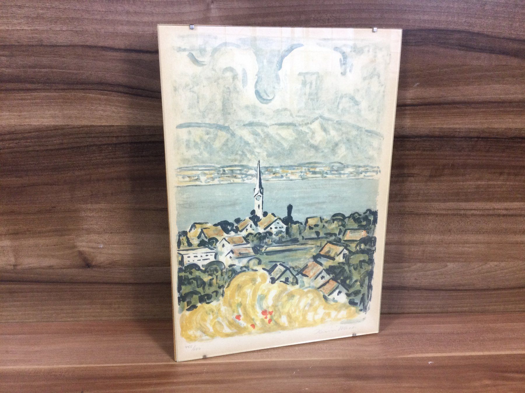 Grafica & Litografie: Altes Bild Litho vom Schweizer Maler Heini Waser – Usato da Wangen SZ venduto da kuriosum12 3