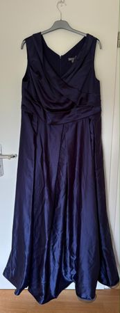 Abendkleid dunkelblau Grösse 50 Zustand neuwertig 