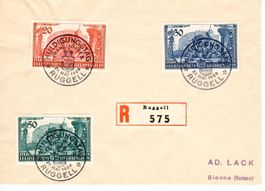 Brief, Liechtenstein Ruggel 1939 - Telegraph Biel