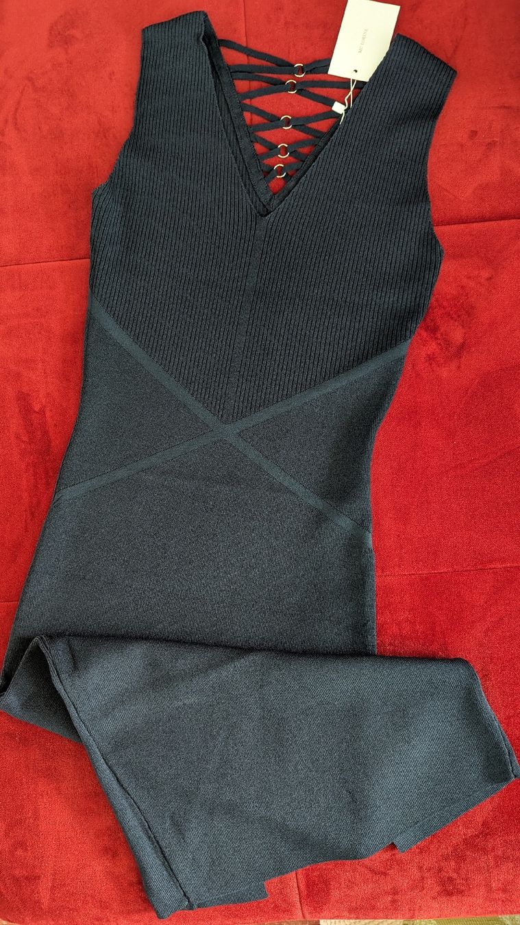 Vestiti: Neu! Elegantes Dunkelblaues Kleid. – Nuovo e nell'imballaggio originale da Winterthur venduto da losa_p966 5