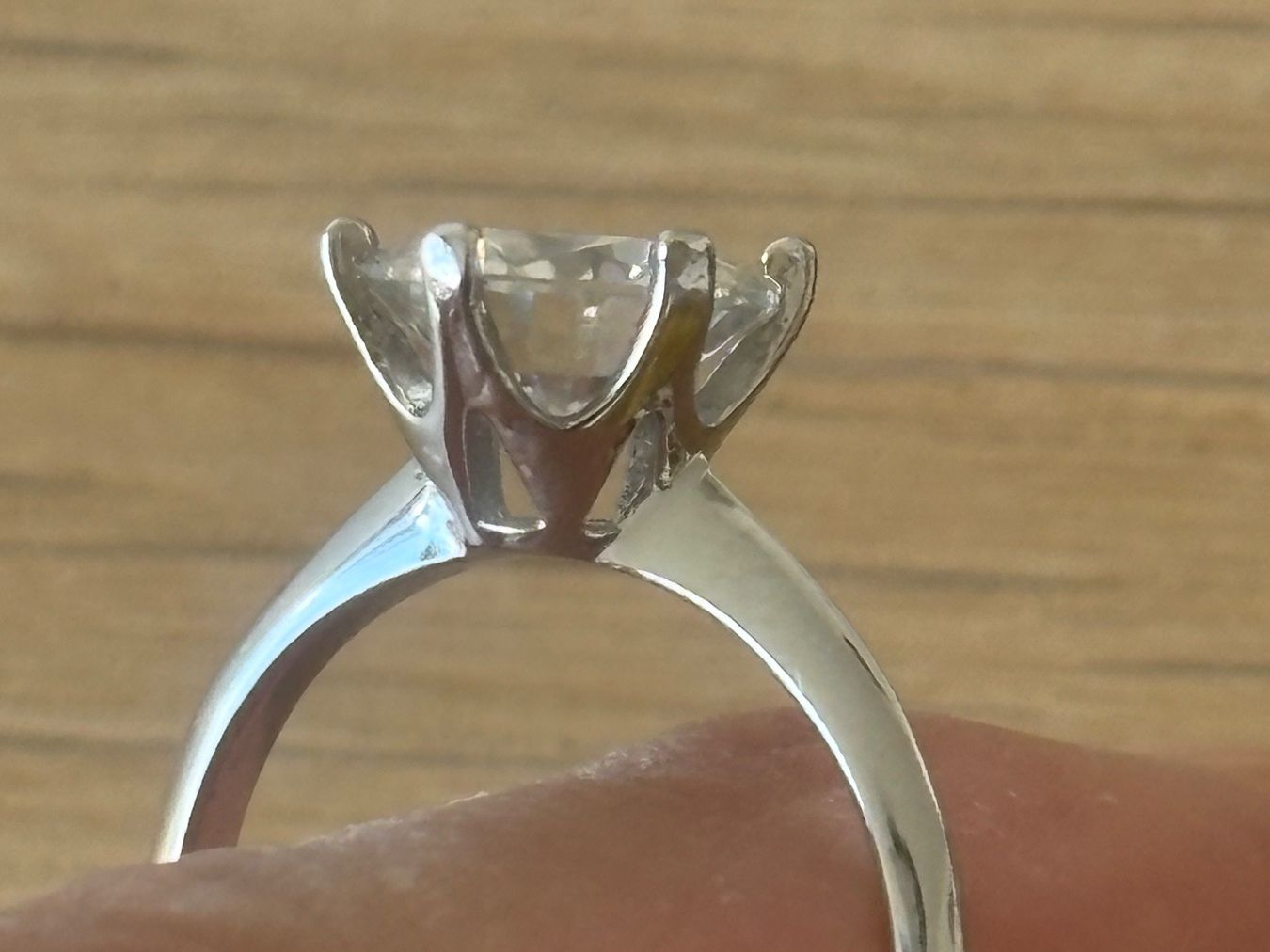 Ringe: 💚 Luxus Elegante Gr.18/8 Ring Solitär  Farbe Silber – Neu (gemäss Beschreibung) aus Biel-Bienne von Roserosse13 1