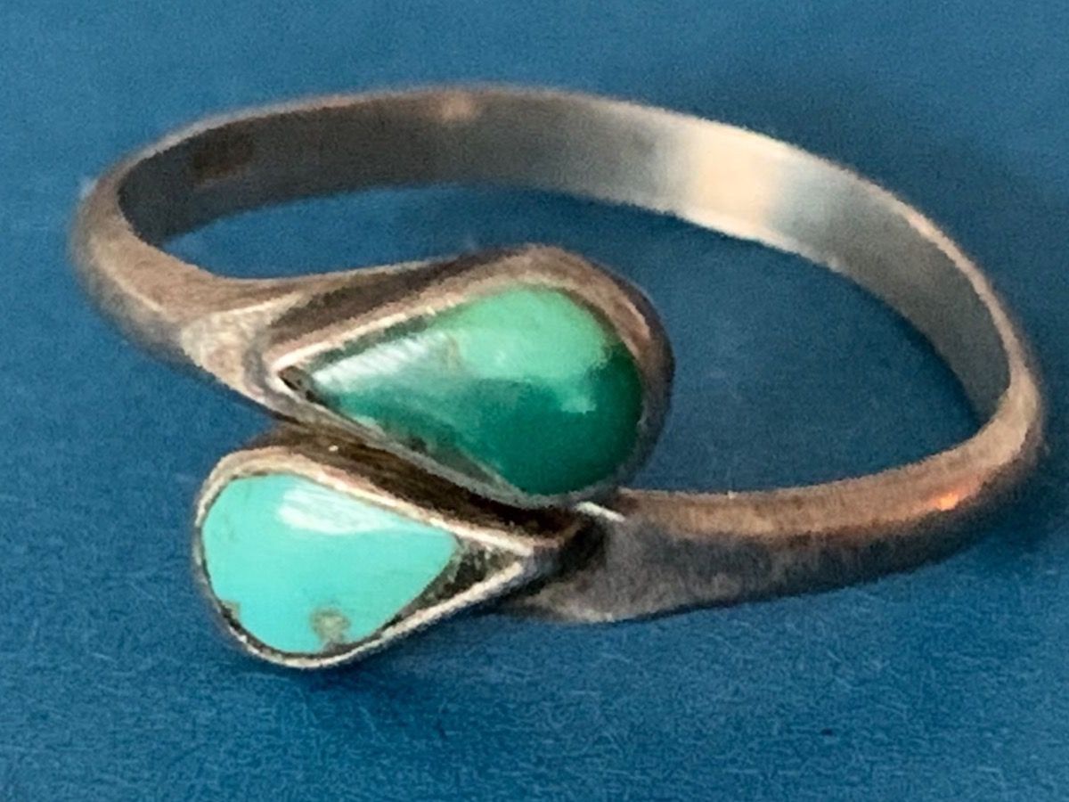 Anelli: Silberring double green (50) – Usato da Laufen venduto da belleskulptur 6