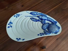 Seafood Lobster Shellfish Platter Italy Majolica Ceramic