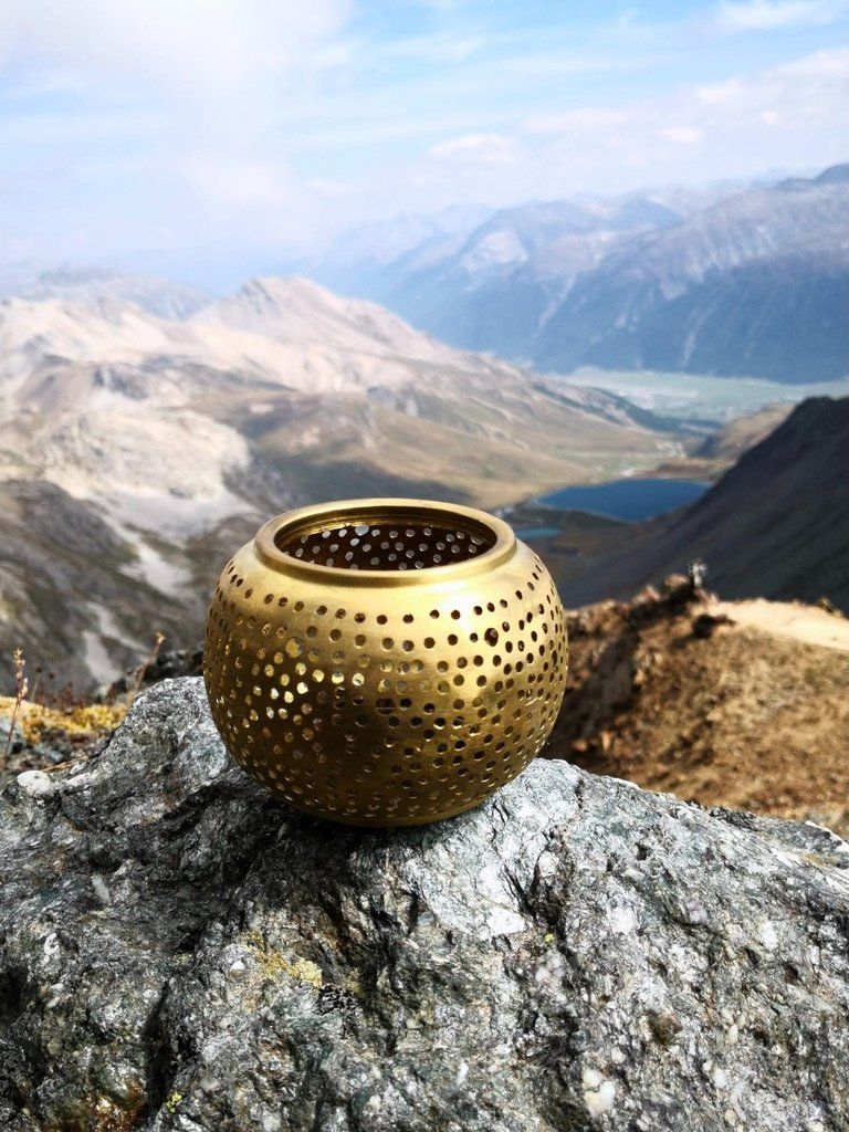 Tutte le decorazioni: Windlicht Kupfer messingfarbig, Handmade in Marokko – Nuovo (secondo la descrizione) da Therwil venduto da Tigersunne 1