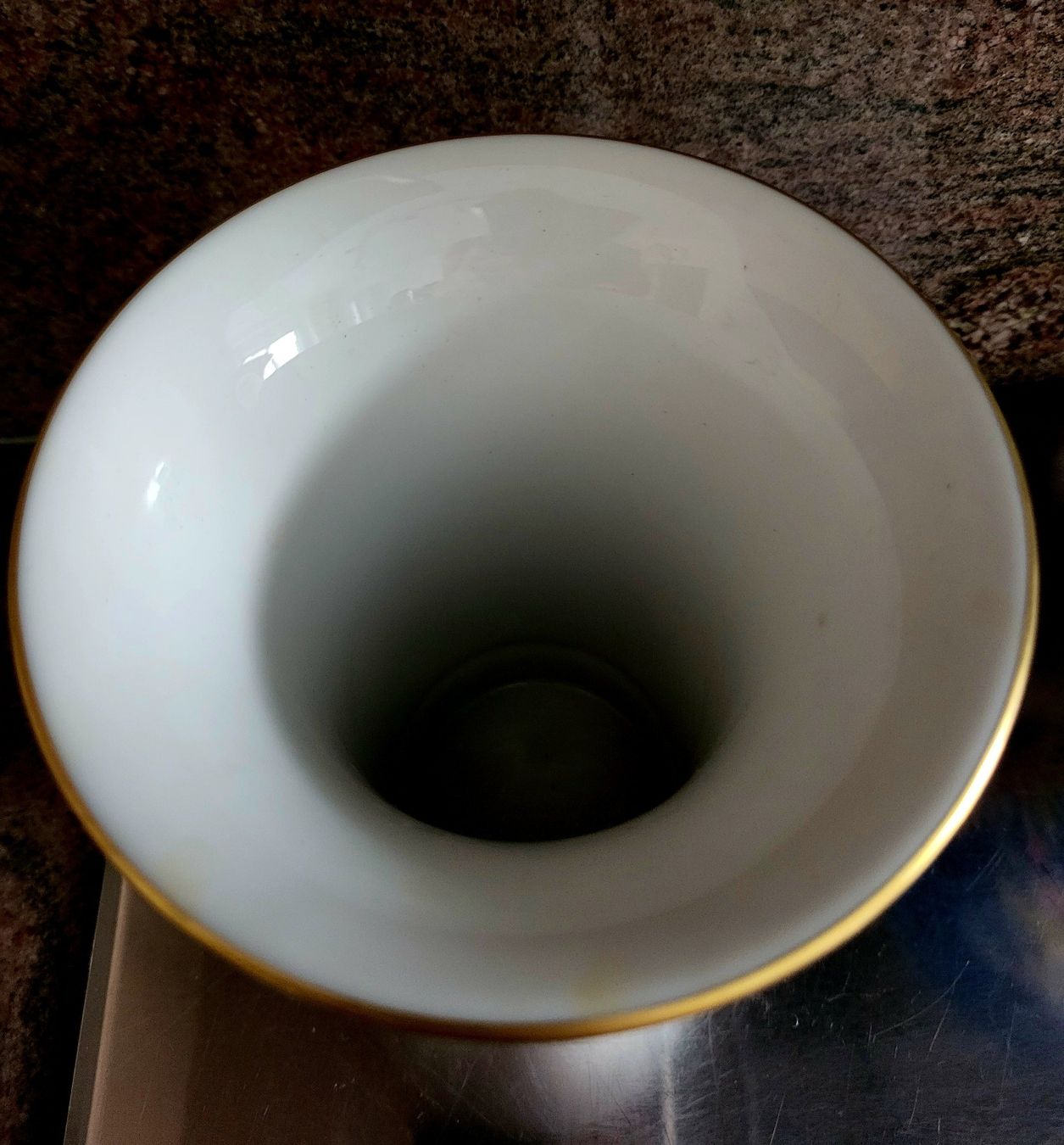 Vasi & Recipienti: Kratervase Höchst mit Carminoe rot Bemalung. – Usato da St. Gallen venduto da nikolausraphael 3
