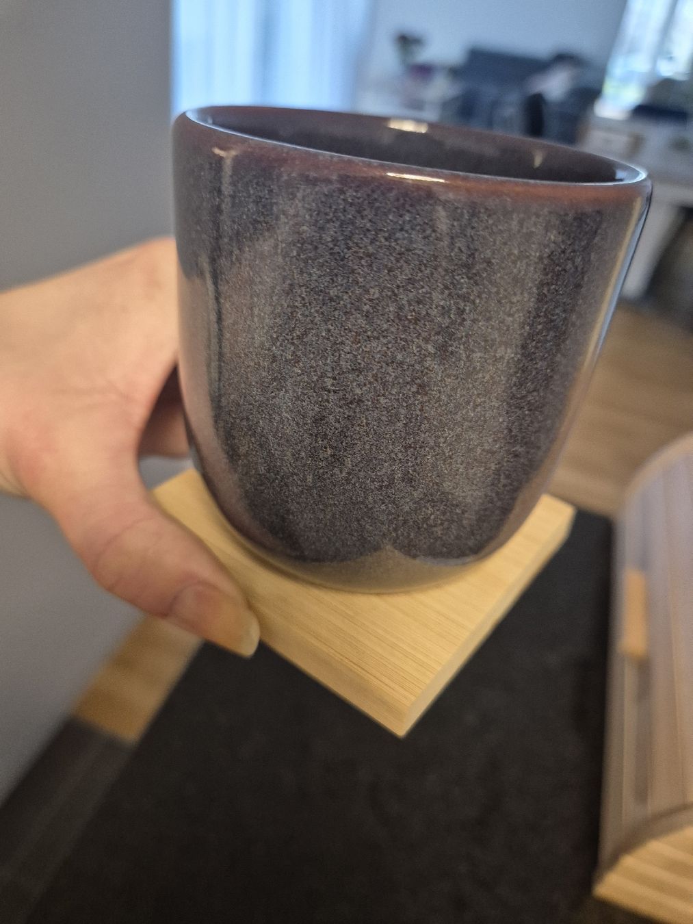Tassen: Keramikbecher mit Untersetzer - Neu, Lila, 8 cm – Neu (gemäss Beschreibung) aus Zürich von mit_jz2x 6