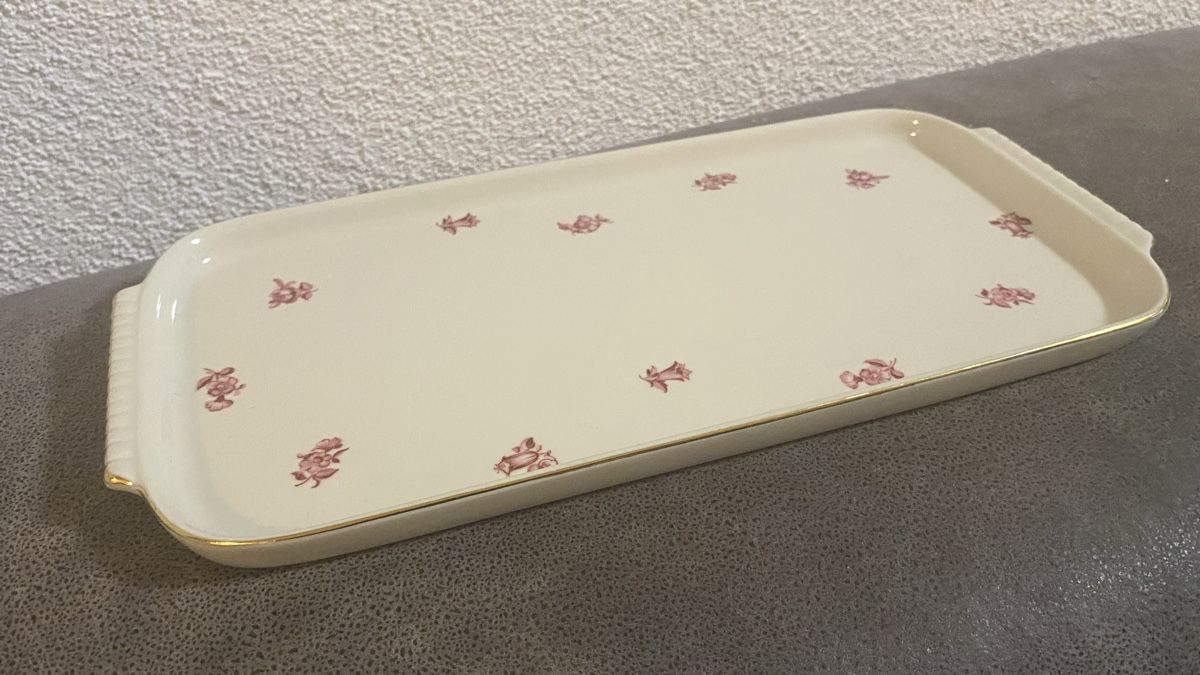 Plateaux: Cakeplatte Kuchenplatte Langenthal 1952 Blumenmuster  – D'occasion à Zürich par Timi80 5