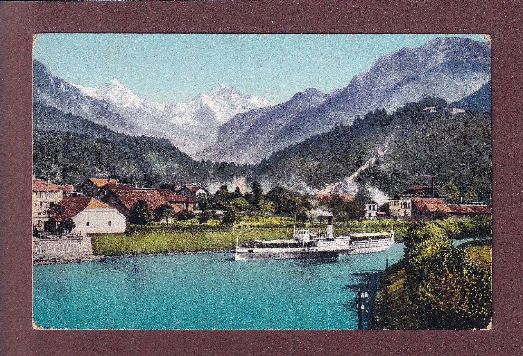 Cartes postales: INTERLAKEN - Schiffkanal - 1908 // Eckbug // – D'occasion à Pully par nicecards