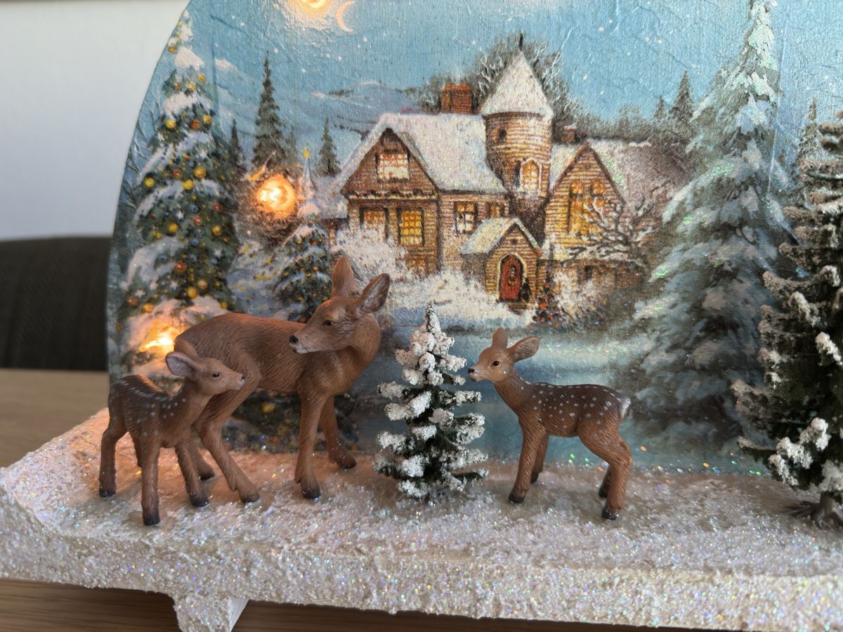 Tutte le decorazioni: Winterszene mit Schleichtieren, Handarbeit – Nuovo (secondo la descrizione) da Sarmenstorf venduto da Nathaliie_21 1