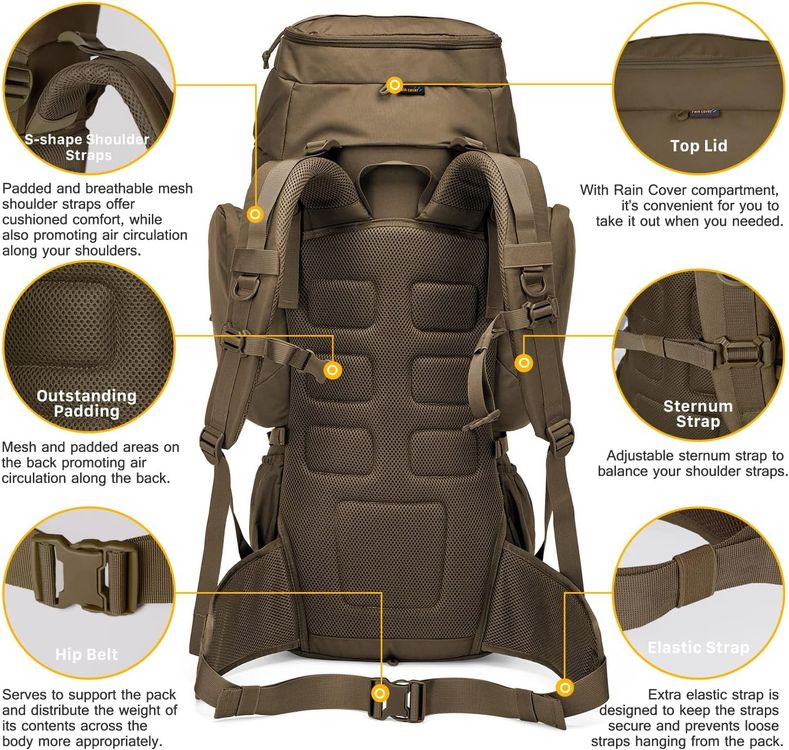 Mardingtop 50/60 Liter Erwachsene Trekkingrucksack | Kaufen Auf Ricardo