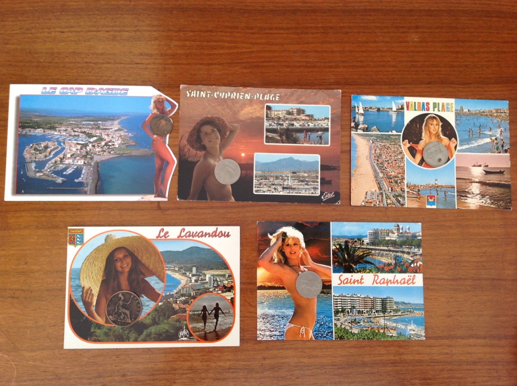Cartoline postali: AK vintage erotique erotik Plage – Usato da Vuiteboeuf venduto da broticaire