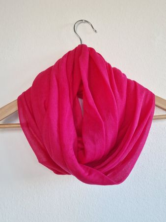 Damen Loop Schal Accessoires ca. 70cm x 85cm Pink