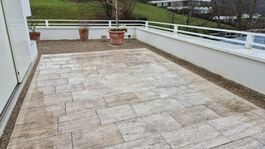Travertin-Natursteinplatten ca. 46 m² – ab 1 Franken!
