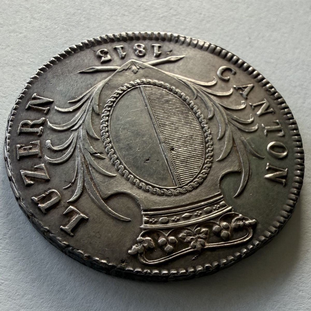 Tutti le monete: 4 Franken Luzern 1813 – Usato da Luzern venduto da LegacyMint 6
