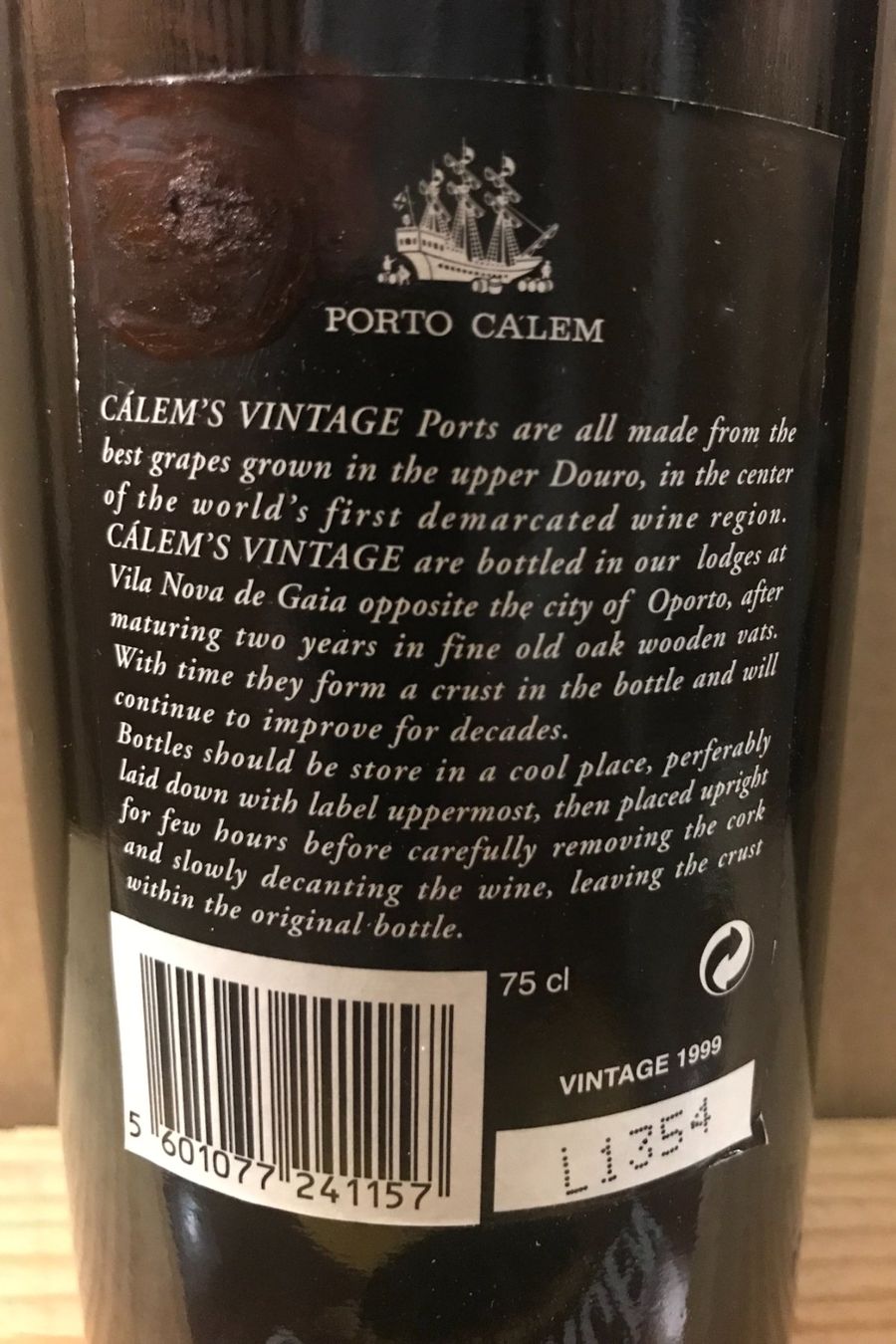 Wein: PORTO Calem Vintage 1999 – Neu (gemäss Beschreibung) aus Cully von Forninho 2