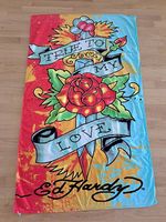 Ed Hardy Badetuch / Strandtuch 160x100cm - NEU