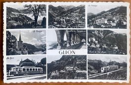 GLION - Multi-vues avec train 1958