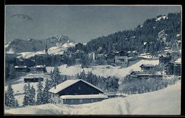 AK Arosa, Ort im Schnee