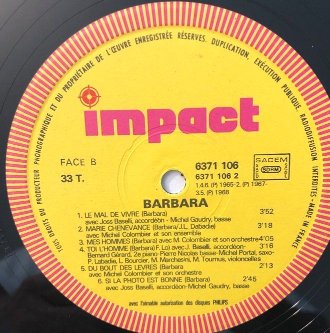 Dischi in vinile: Barbara - Barbara (LP) – Usato da Grüningen venduto da azulgrisvinyl 3