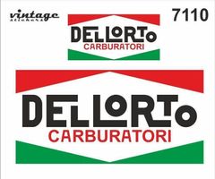 Dellorto Aufkleber Sticker 2teilig (Art. 7110)