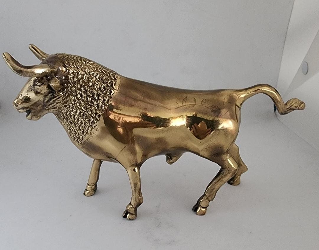 Statuette: Grosse wunderschöne Bronze Stier Figur, Neu!! – Nuovo (secondo la descrizione) da Lima- Peru venduto da Alpaka-Haus 1