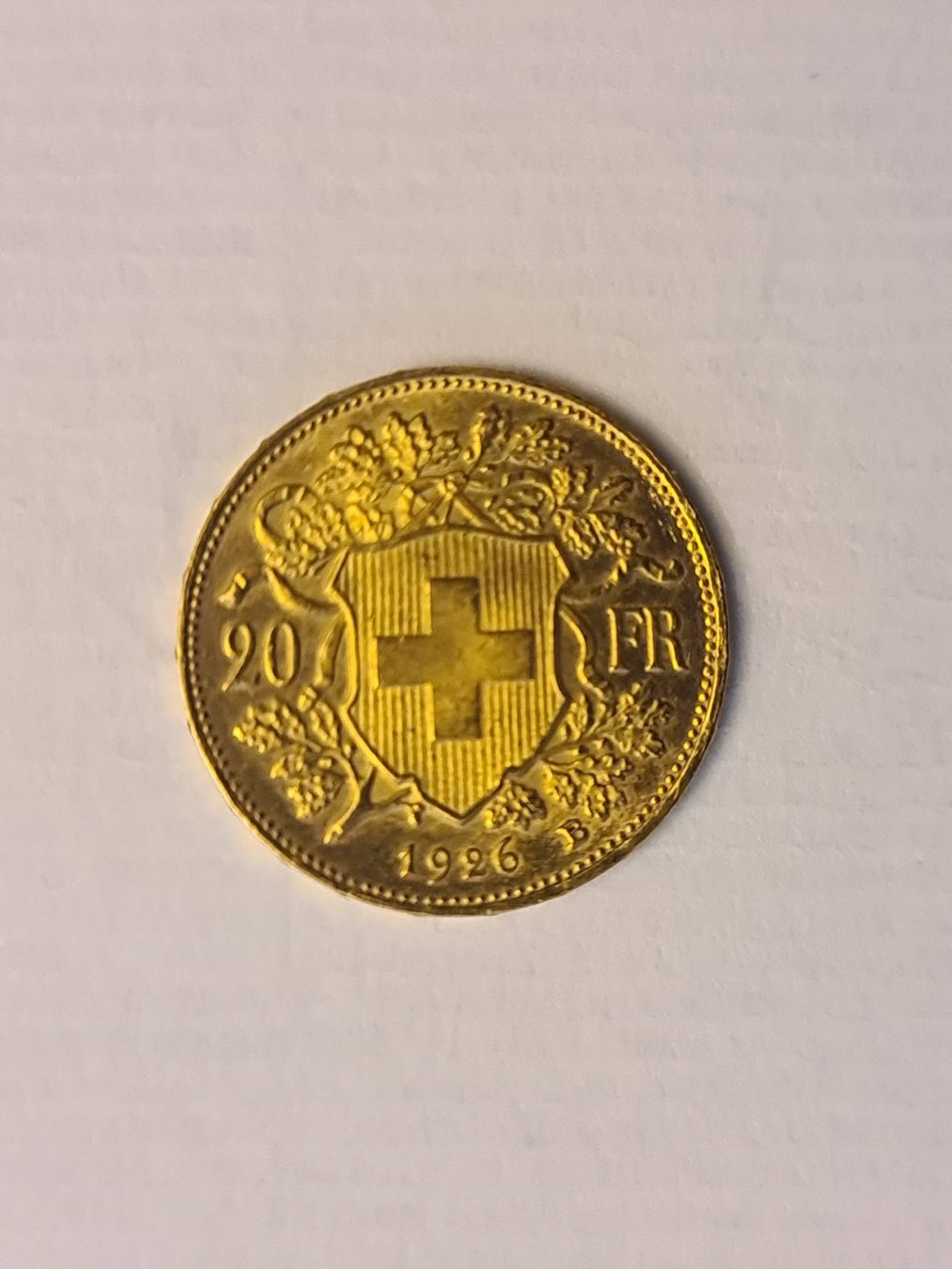 Tutti le monete: Fr. 20.00  Goldvreneli 1926  rar – Usato da Altstätten SG venduto da kili98