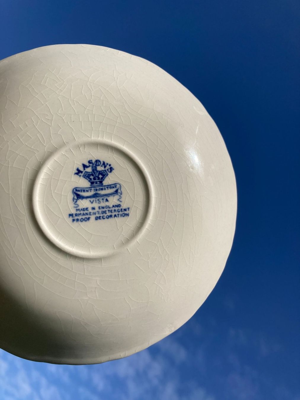Piatti: MASON'S  ENGLAND  UNTERTASSE  TELLER  GEMARKT – Usato da Subingen venduto da Etageren 2