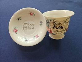 Porzellan "Andenkentasse" 1839