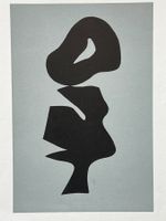 Hans Arp Original Holzschnitt  Neujahrsblatt 1961