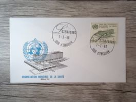 TR47 Enveloppe + Timbre Luxembourg 1966