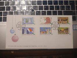 Enveloppe premier jour Hong Kong Noël 1990 état neuf