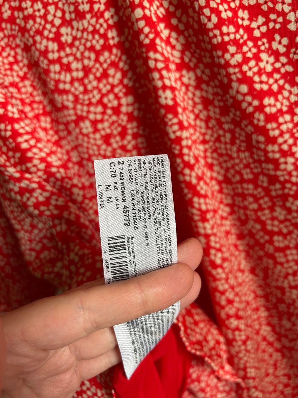 Mango Vestiti: Robe Mango rouge à fleurs, taille М – Usato da Courroux venduto da Yermakova 7