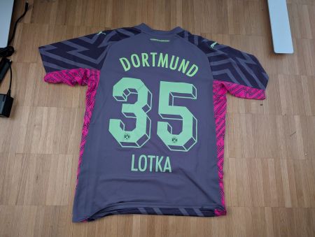 Dortmund 35 Lotka Trikot Grösse M BVB Goalkeeper 23/24
