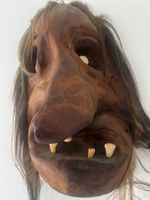 Wandmaske geschnitzt