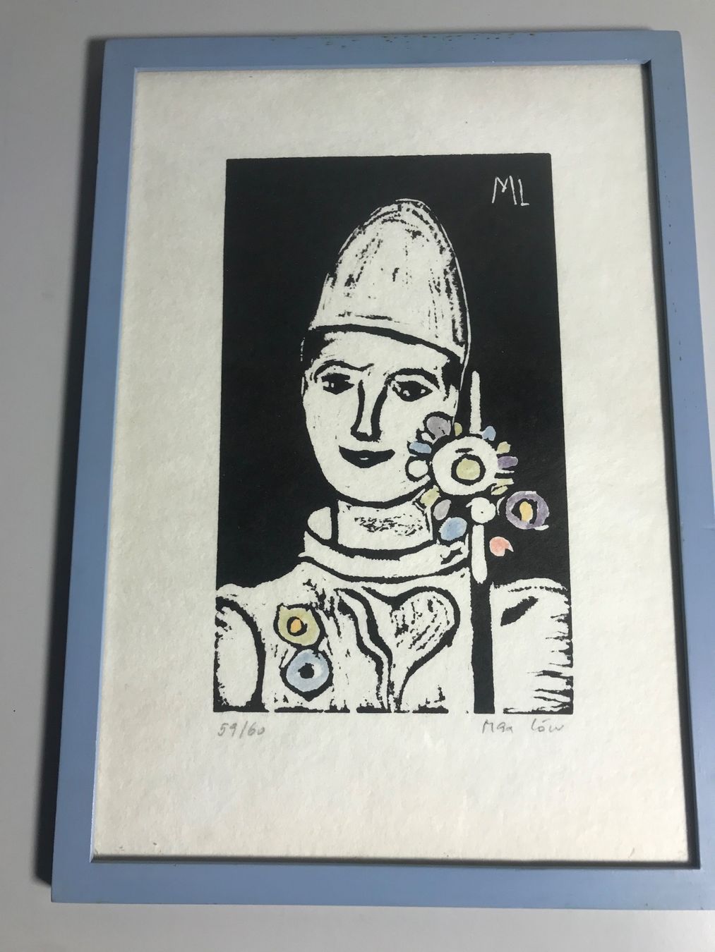 Grafiken & Lithographien: Lithographie von Max Löw, Harlekin, signiert – Gebraucht aus winterthur von Grami1
