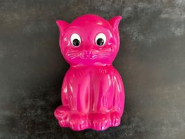 Kässeli/Spardose Katze pink Retro
