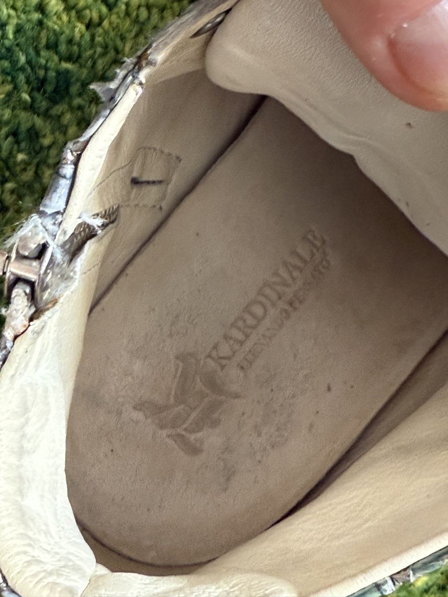 Herrenschuhe: KARDINALE high top Sneakers 36-37 Silver Python Skin NP490Fr – Gebraucht aus Zürich von Allwelcome 9