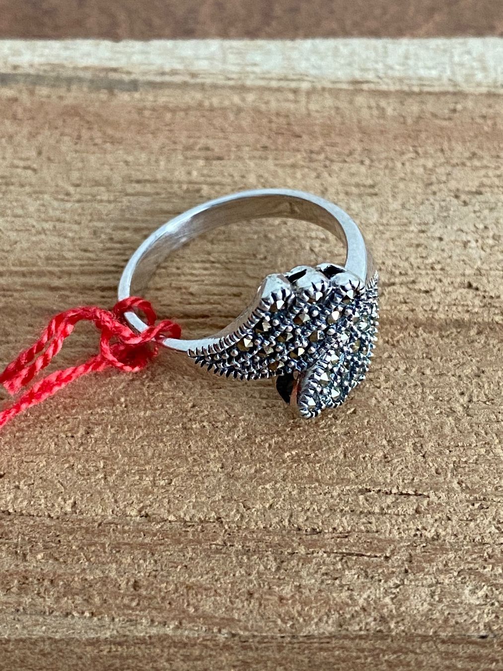 Anelli: Damenring Silber als zwei Händeform – Usato da Zürich venduto da Dalema13 2